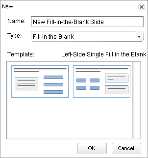 Fill-in-the-Blank Slide template